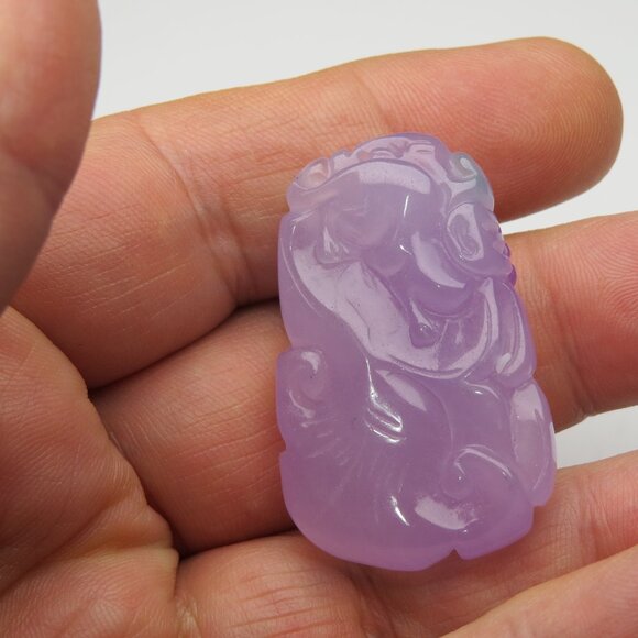 Jade Hand Made Carved Pendant